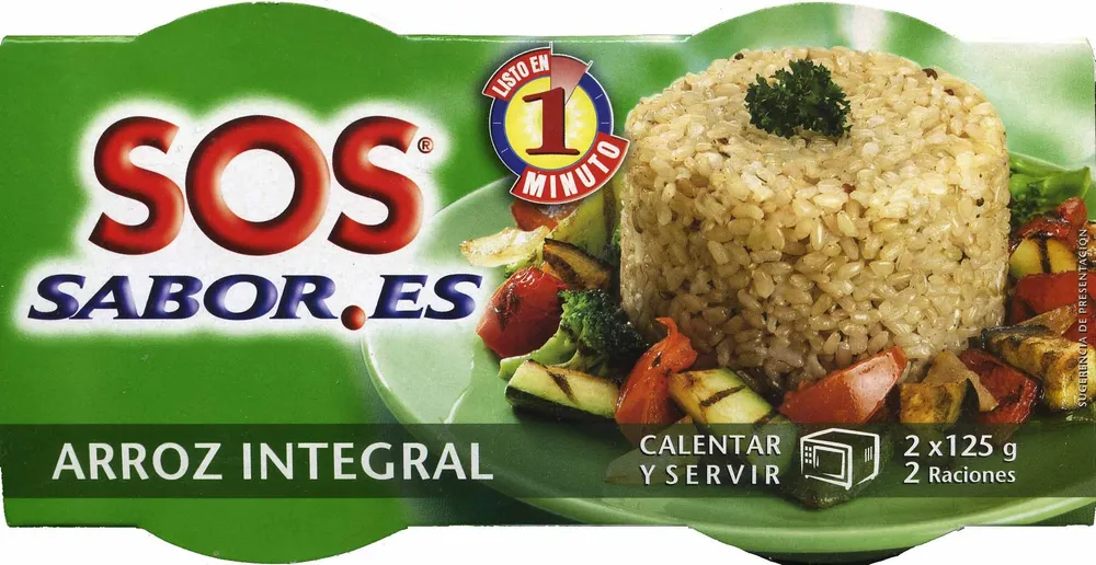 Arroz cocido integral
