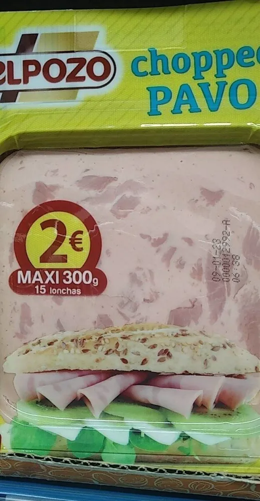 Chopped pavo