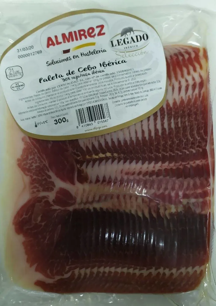 Paleta de cebo ibérica 50% raza ibérica