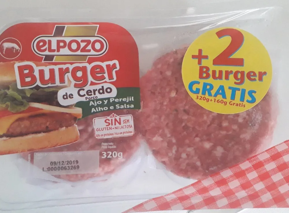 Burguer de cerdo con ajo y perejil