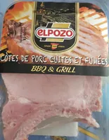 Côtes de porc cuites et fumées