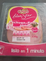 Pechuga de pavo adobada sin gluten y sin lactosa bipack