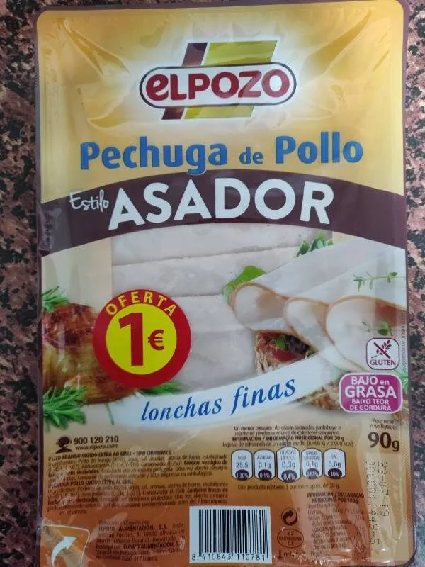 Pechuga de pollo estilo asador