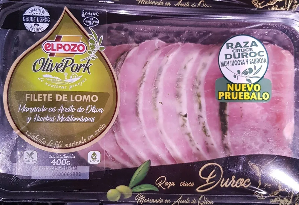 Filete de lomo marinado en aceite de oliva y hierbas mediterráneas