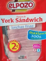 Fiambre de York sándwich
