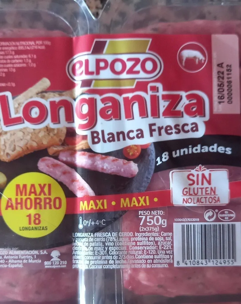 Longaniza blanca fresca