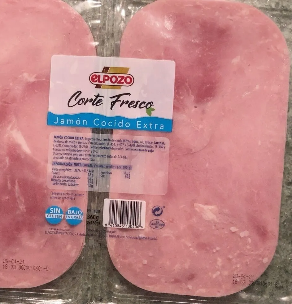 Jamón cocido extra