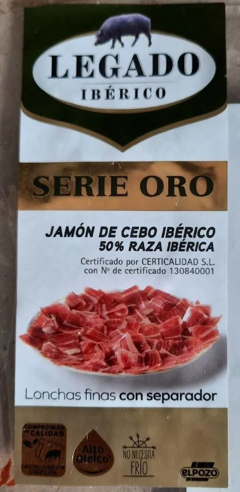 Jamón de cebo ibérico 50% raza ibérica