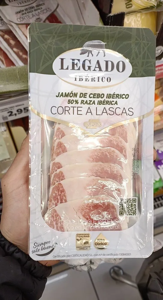 Jamon de cerdo ibérico