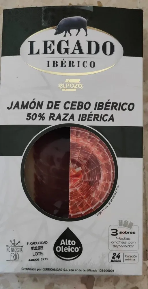 Jamón de cebo ibérico