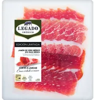 Jamón de cebo ibérico lonchas lascas Legado Ibérico