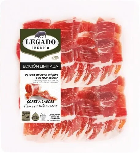 Legado Ibérico, paleta de cebo ibérico lonchas lascas