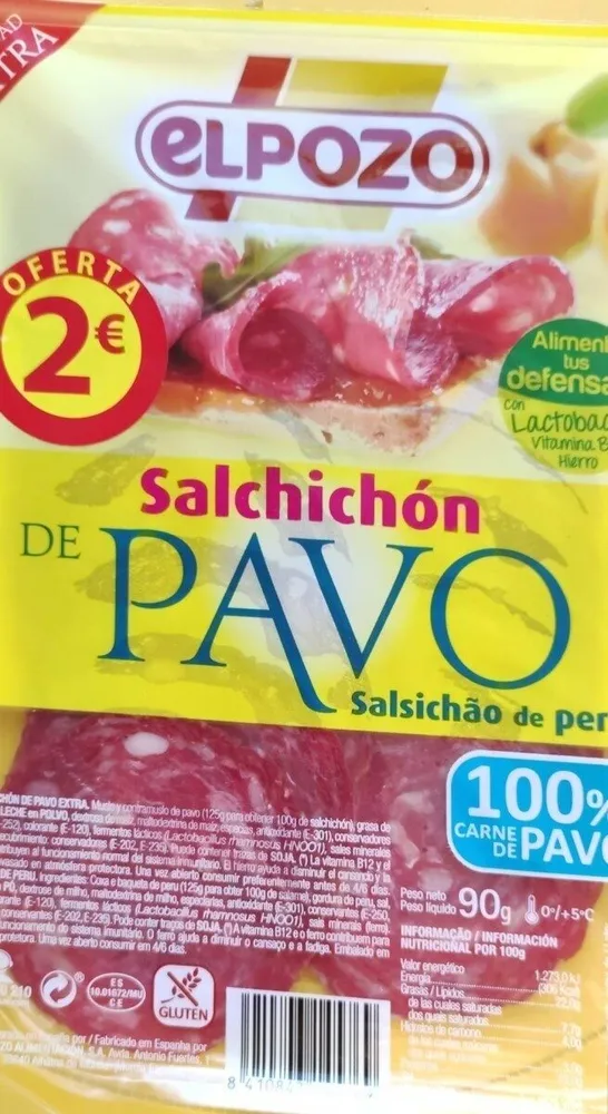 Salchichón de pavo