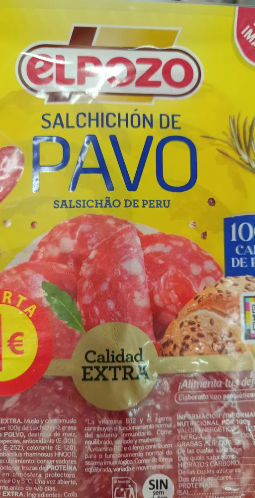 Salchichón de pavo
