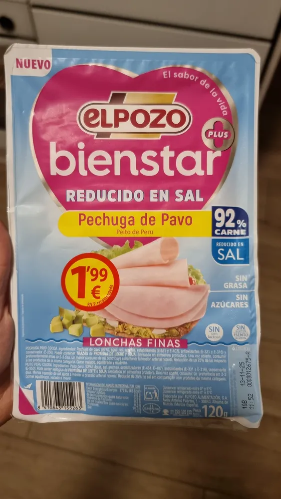 Pechuga de Pavo Bajo en Sal
