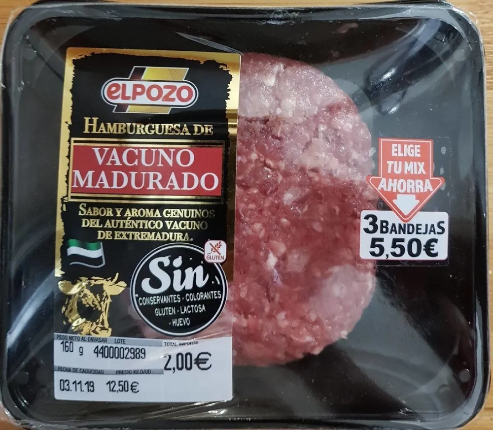 Hamburguesa de vacuno madurado