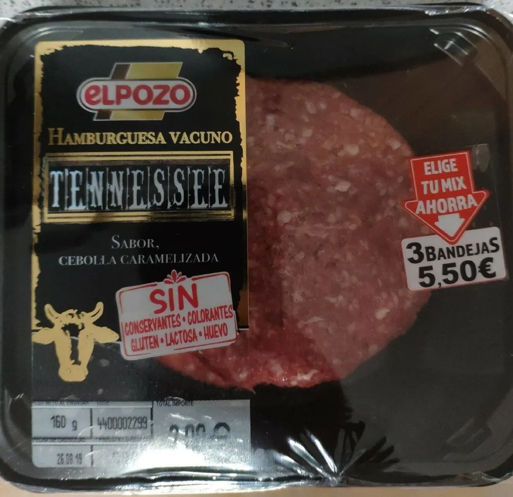 Hamburguesa Vacuno Tennesse