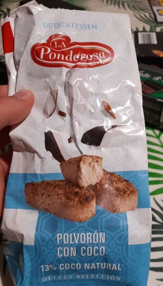 Polvorón con coco