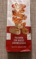Polvorón con nueces caramelizadas