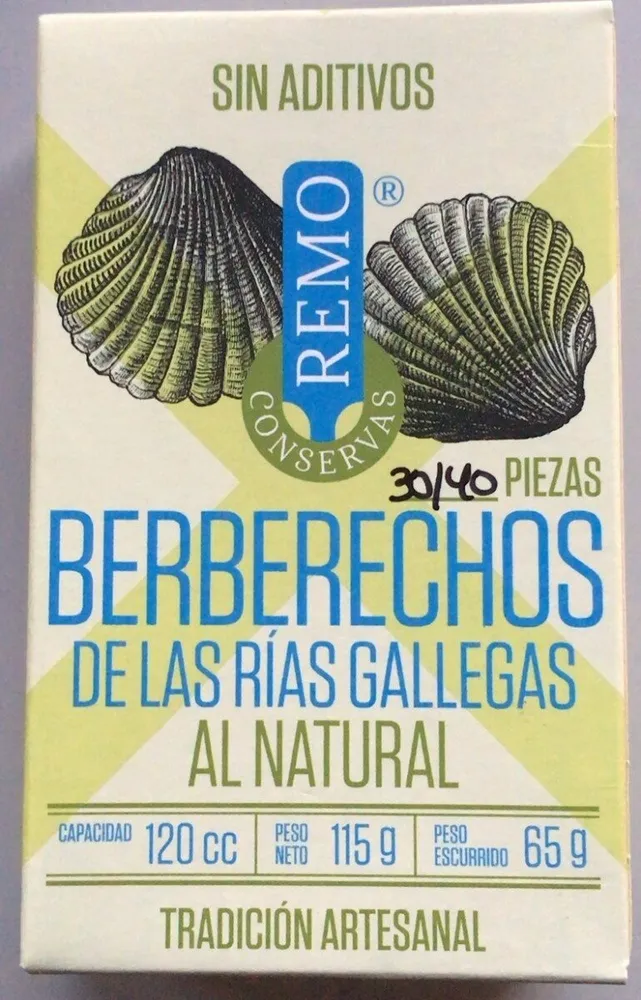Berberechos al natural