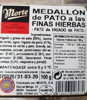 Medallón de pato a las finas hierbas