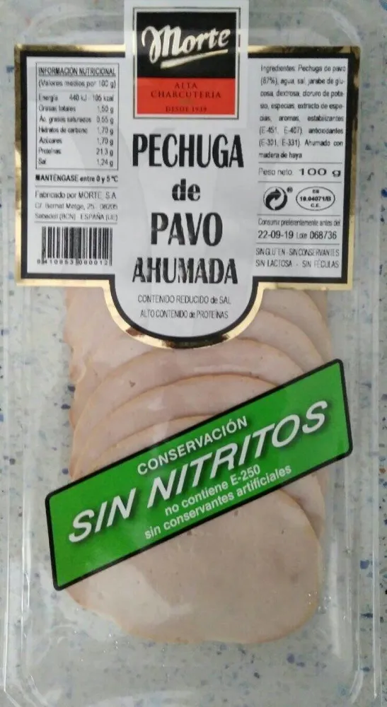 Pechuga de pavo ahumada