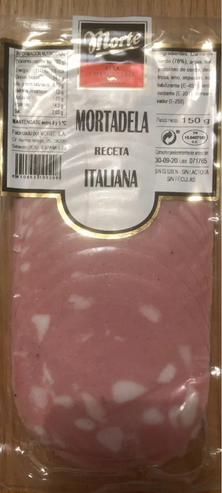 Mortadela receta italiana