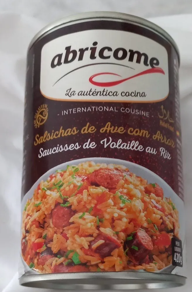 Salchichas de ave con arroz