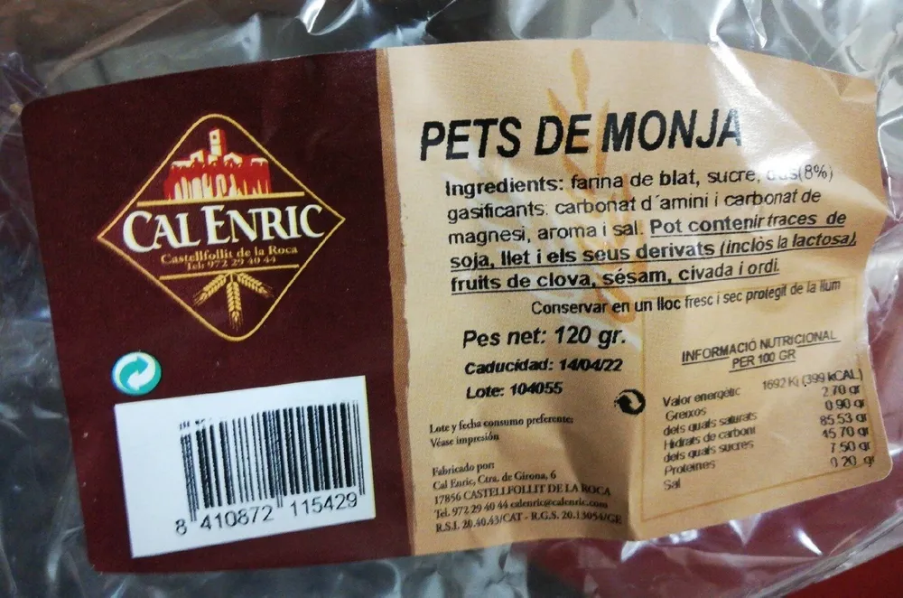 Pets de monja