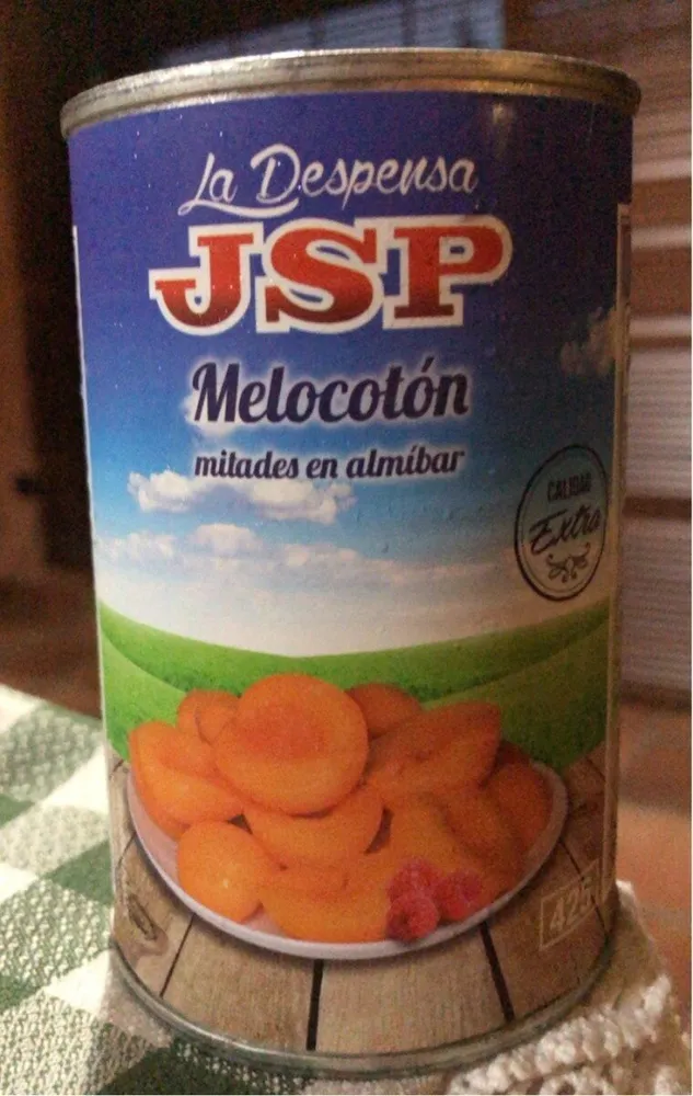 Melocoton mitades en almibar