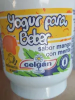 Yogur beber mango menta