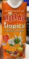 Tropical leche y frutas