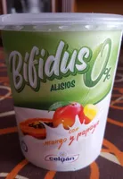 Bifidus 0% Alisios con mango y papaya