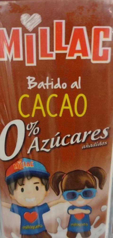 Millac batido cacao 0 azucares