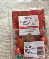 Tesco baby plum tomatoes