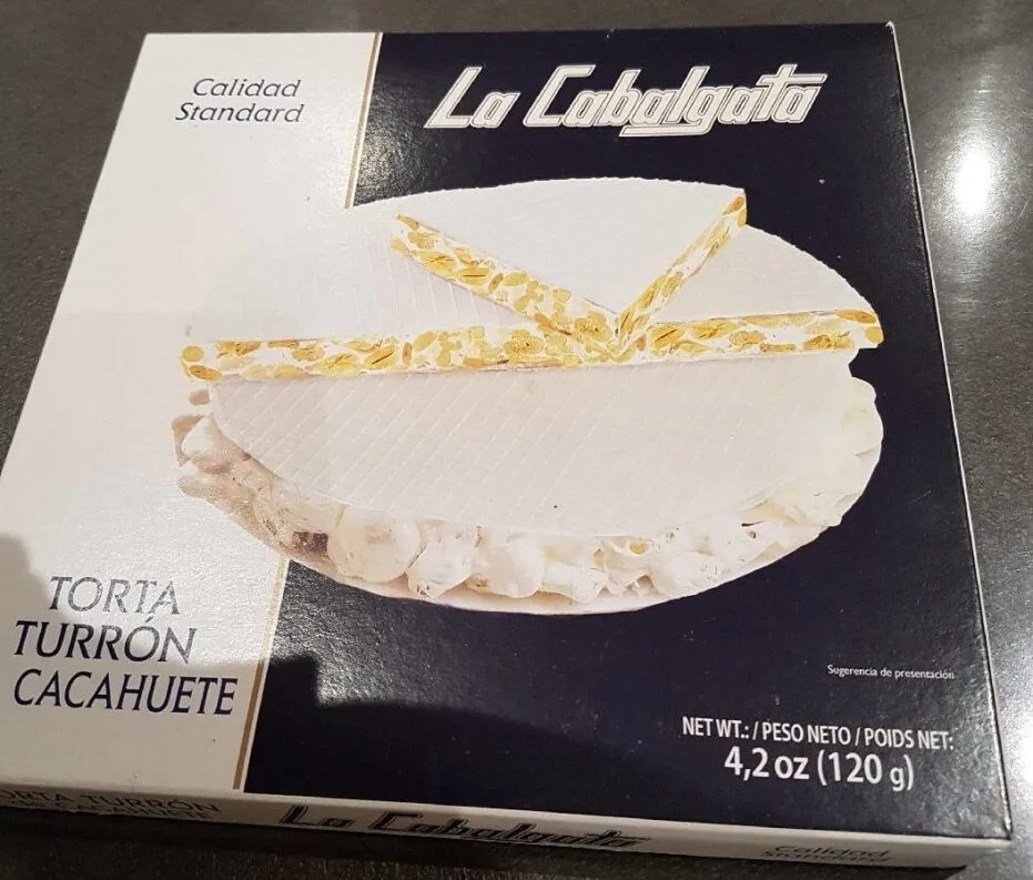 Torta turrón cacahuete