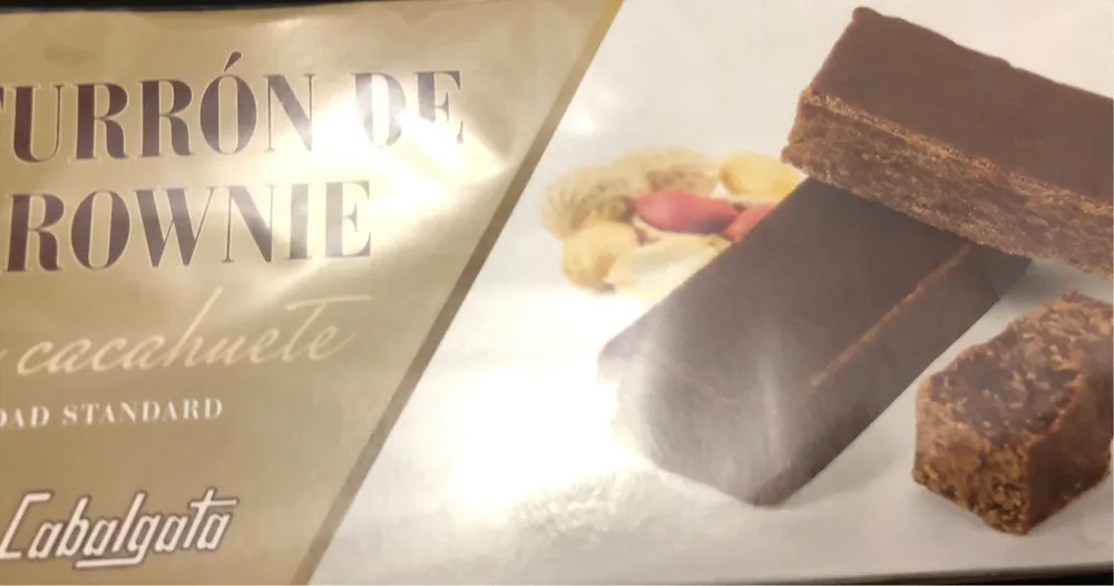 Turron de brownie de cacahuete