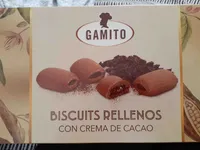 biscuits rellenos con crema de cacao