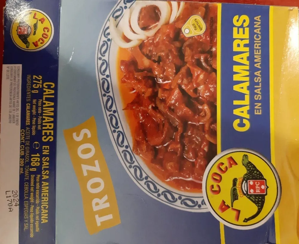 Calmars en sauce américaine