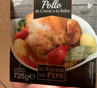 Pollo de corral a la sidra
