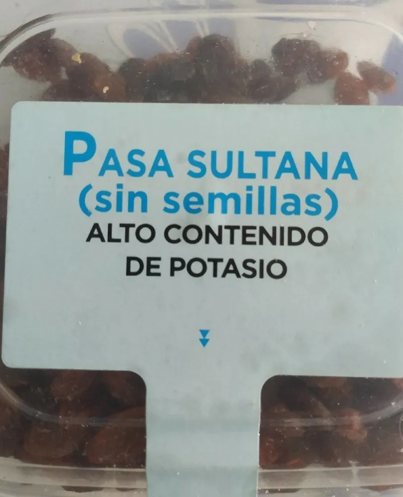 Pasa sultana sin semillas