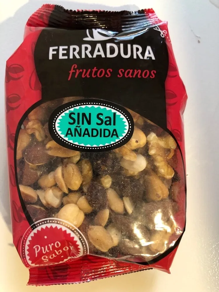 Variado frutos secos sin sal añadida