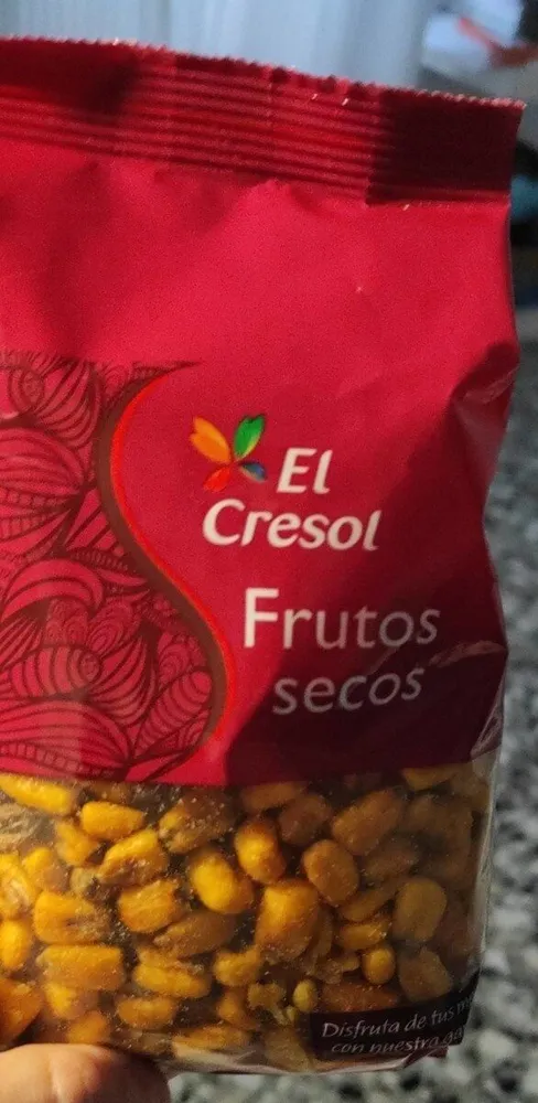 Frutos secos maíz frito