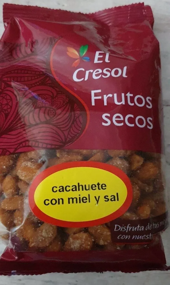 Cacahuete con miel y sal