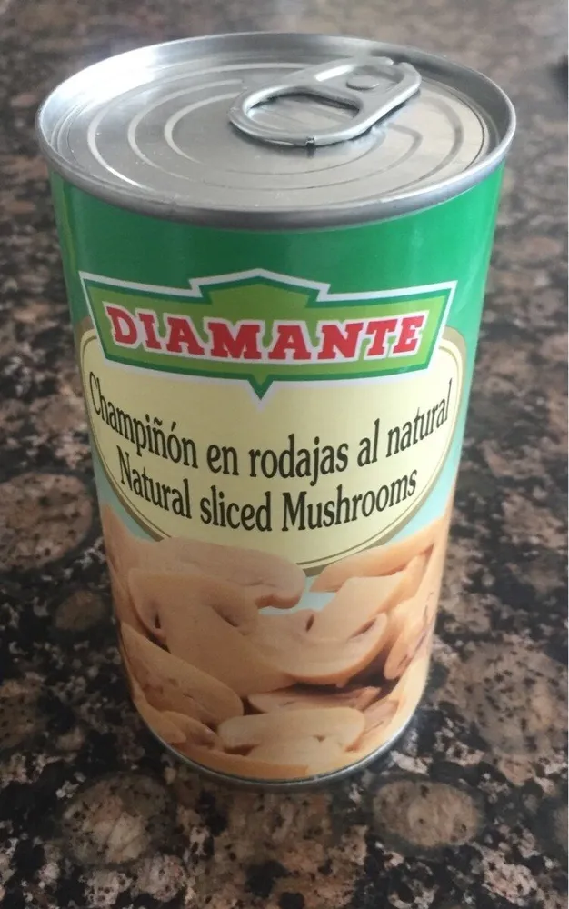 Champiñones en rodajas al natural