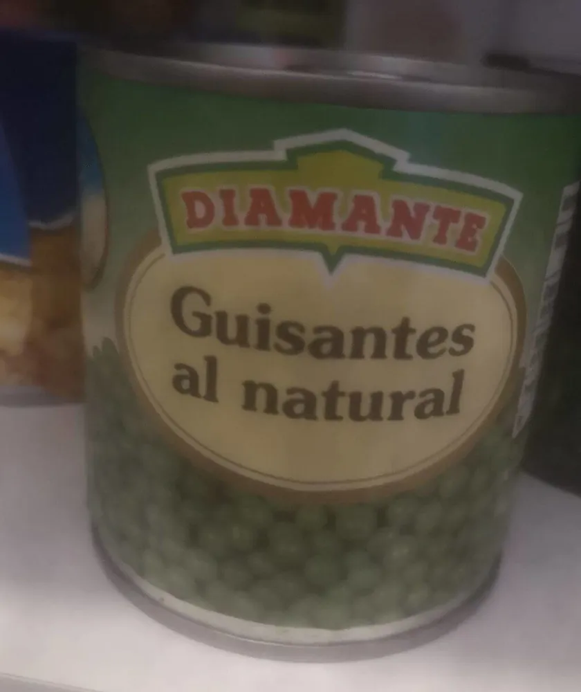 Guisantes al natural