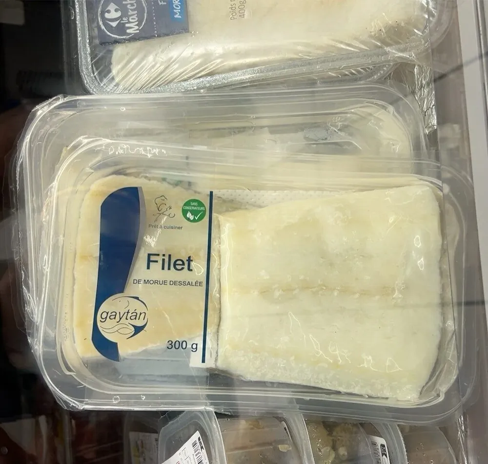 Filet de morue dessalée