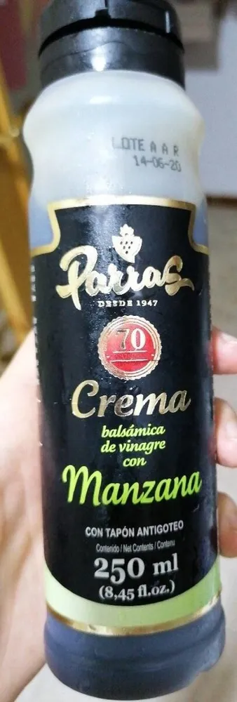 Crema balsámica de vinagre con manzana