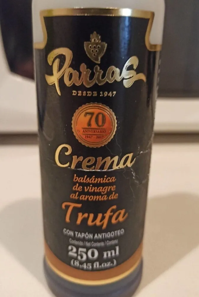 Crema balsámica de vinagre.aroma trufa