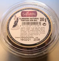 Almendra natural tostada sin sal